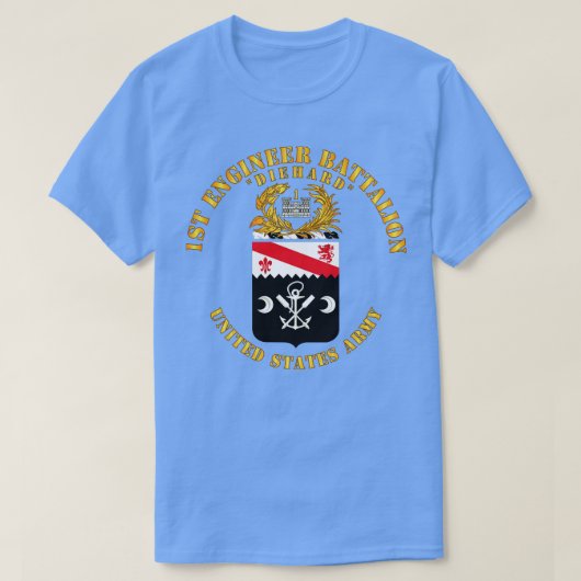COA 1e Ingenieursbataljon Diehard T-shirt (Design voorkant)