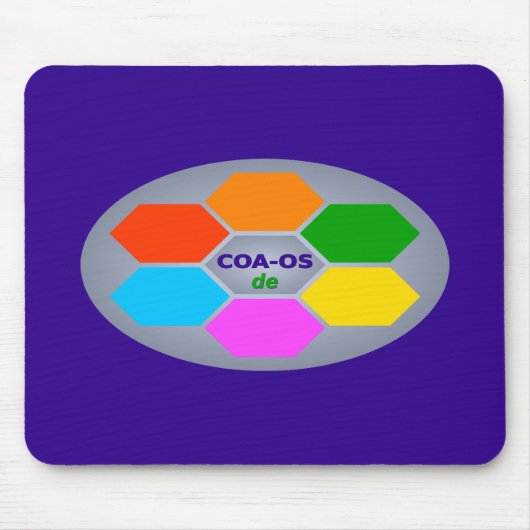 COA-OSde desktop ergonomic Mousepad Muismat (Voorkant)