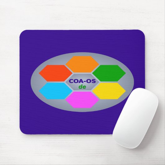 COA-OSde desktop ergonomic Muismat (Met muis)