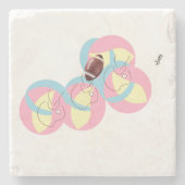 Coaaster : Football In Motion . Stenen Onderzetter (Voorkant)