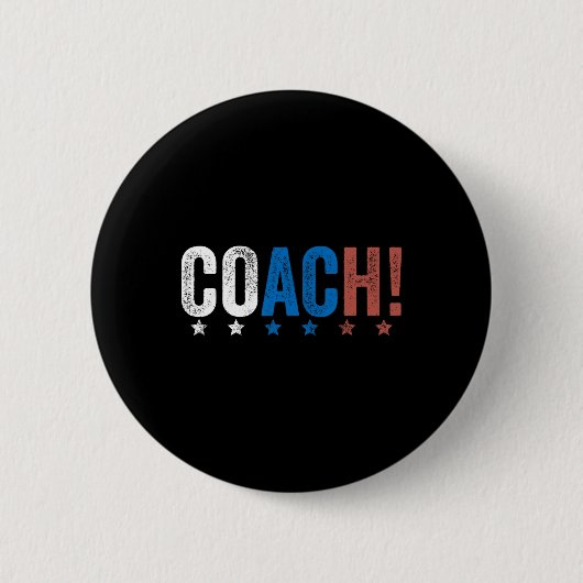 Coach! 2024 Kamala Harris Tim Walz Ele Ronde Button 5,7 Cm (Voorkant)