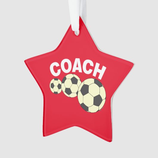 Coach 3 Voetballen Ornament (voorkant)