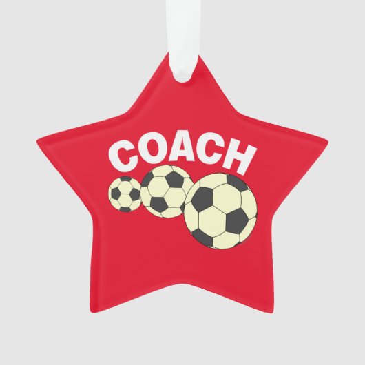 Coach 3 Voetballen Ornament (voorkant)