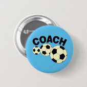 Coach 3 Voetballen Ronde Button 5,7 Cm (Voorkant /achterkant)