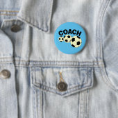 Coach 3 Voetballen Ronde Button 5,7 Cm (In situ)
