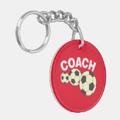 Coach 3 Voetballen Sleutelhanger (Voorkant Links)