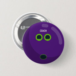 "COACH" Aangepaste, Bowling Ball-kleuren Ronde Button 5,7 Cm