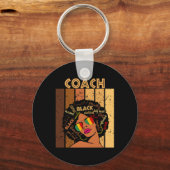 Coach Afro African American Women Black History Mo Sleutelhanger (Voorkant)
