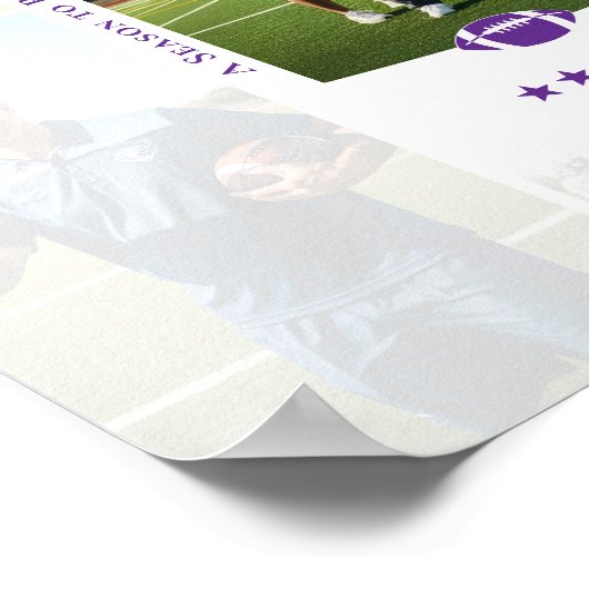 Coach Appreciation Collage Football Team Signature Poster (Hoek)