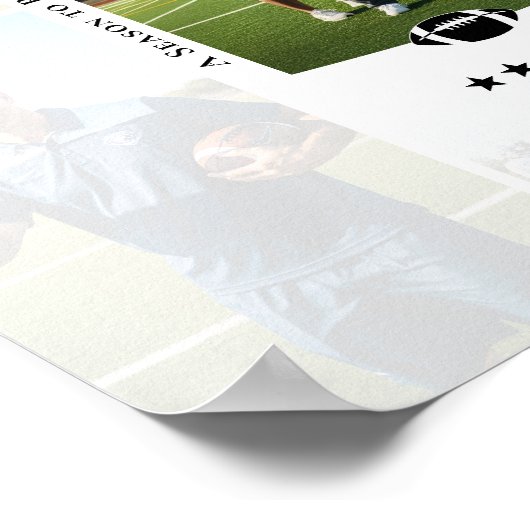 Coach Appreciation Collage Football Team Signature Poster (Hoek)
