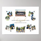 Coach Appreciation Photo Collage Team Signature Poster (Voorkant)