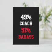 Coach Badass-Kaart Kaart (Staand voorkant)