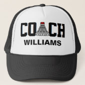 Coach - Badminton (gepersonaliseerd) Trucker Pet (Voorkant)