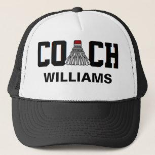 Coach - Badminton (gepersonaliseerd) Trucker Pet