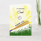 Coach Baseball Hartelijk dank! Kaart (Voorkant)