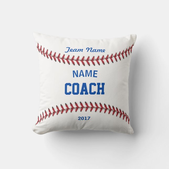 Coach Baseball Sport Kussen (Voorkant)