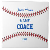 Coach Baseball Sport Tegeltje (Voorkant)