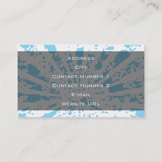 Coach Baseball Visitekaartje (Achterkant)