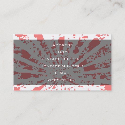 Coach Baseball Visitekaartje (Achterkant)