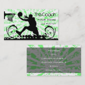 Coach Basketball Visitekaartje (Voorkant / Achterkant)