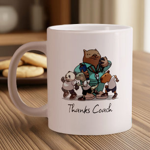 Coach bedankcadeau Wombat gymnastiekleraar Kunstwe Grote Koffiekop