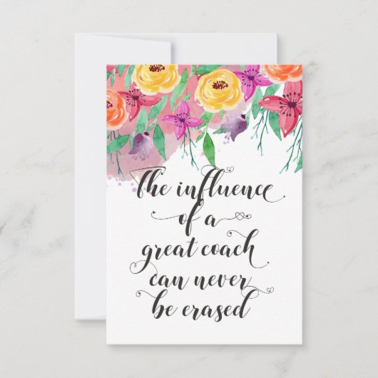 Coach bedankt je cadeau Coach appreciatie Gift (Voorkant)