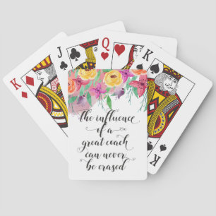 Coach bedankt je cadeau Coach appreciatie Gift Pokerkaarten