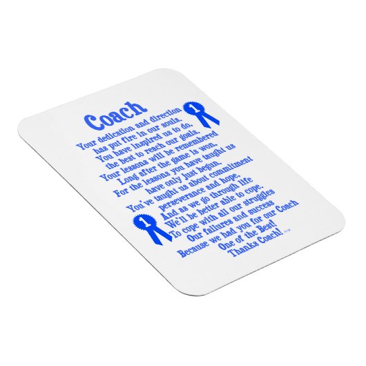 Coach bedankt magneet (Rechterzijde)