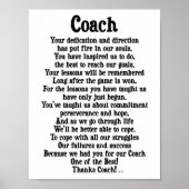 Coach bedankt poster (Voorkant)