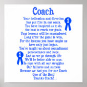 Coach bedankt poster (Voorkant)