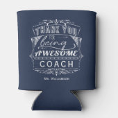 Coach Bedankt voor waardering Blikjeskoeler (Achterkant)