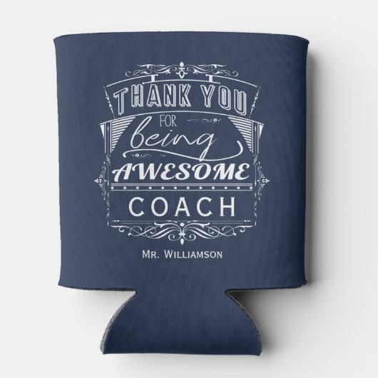 Coach Bedankt voor waardering Blikjeskoeler (Achterkant)