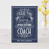 Coach Bedankt voor waardering Kaart (Gele Bloem)