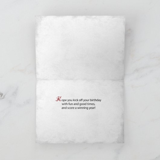 Coach Birthday Large Grunge Football Sports Fan Kaart (Binnen)