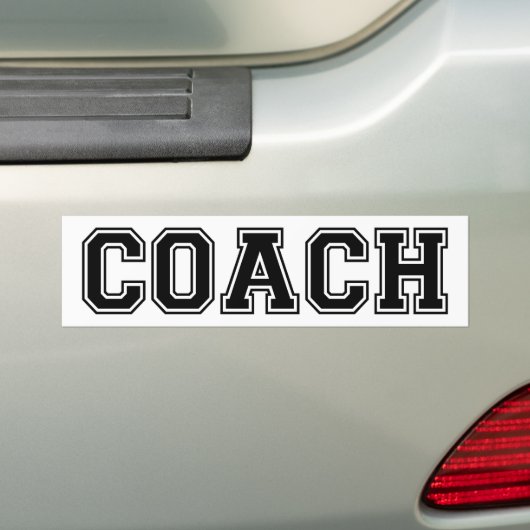 Coach Bumpersticker (Op auto)