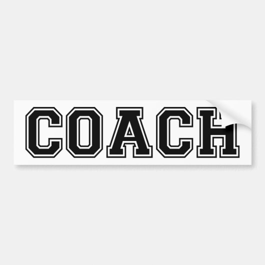 Coach Bumpersticker (Voorkant)