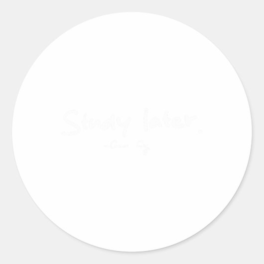 Coach CIG-studie later Ronde Sticker (Voorkant)