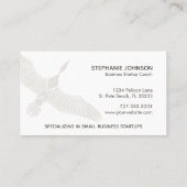 Coach Consultant Abstract Goose in Flight Logo Visitekaartje (Achterkant)