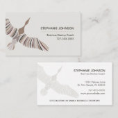 Coach Consultant Abstract Goose in Flight Logo Visitekaartje (Voorkant / Achterkant)