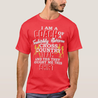 Coach Cross Country  jogger track running funny gi T-shirt