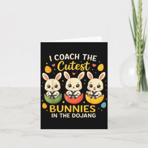 Coach Cute Konijntjes Pasen Martial Arts Dojang Kaart