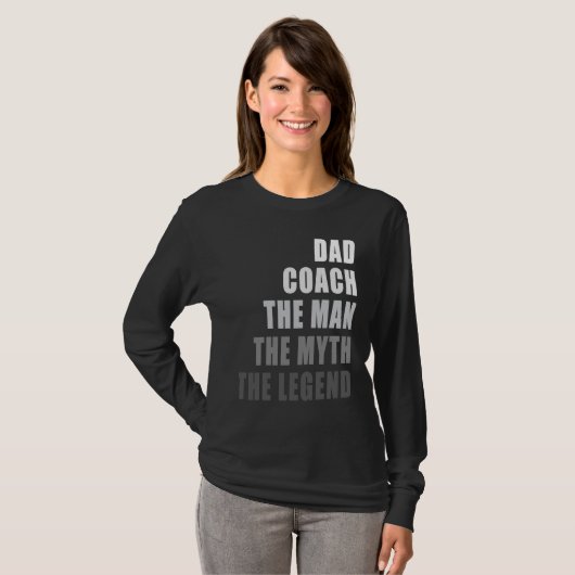 Coach Dad Coach   Gradient Look Coach T-shirt (Voorkant volledig)