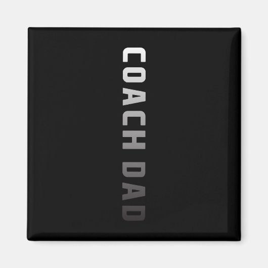 Coach Dad Design - Voetbal Football Basketbal Coac Magneet (Voorkant)