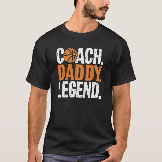 Coach Daddy Legend T-shirt Een speels ontwerp (Voorkant)