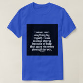 coach Dan Gable inspirerend quote T-shirt (Design voorkant)