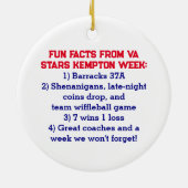 Coach Dank u - Cooperstown Gift Team Foto Keramisch Ornament (Achterkant)