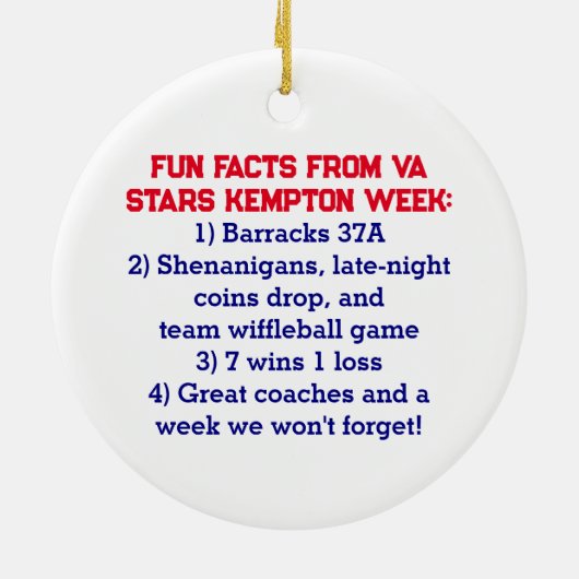 Coach Dank u - Cooperstown Gift Team Foto Keramisch Ornament (Achterkant)