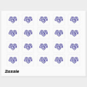 Coach, danscoach, waardering, juichen vierkante sticker (Vel)