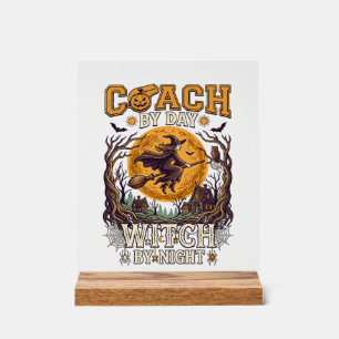 Coach Day Heks Nacht Halloween Vliegende Maan Spin Acryl Bord