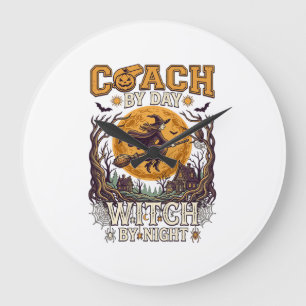 Coach Day Heks Nacht Halloween Vliegende Maan Spin Grote Klok